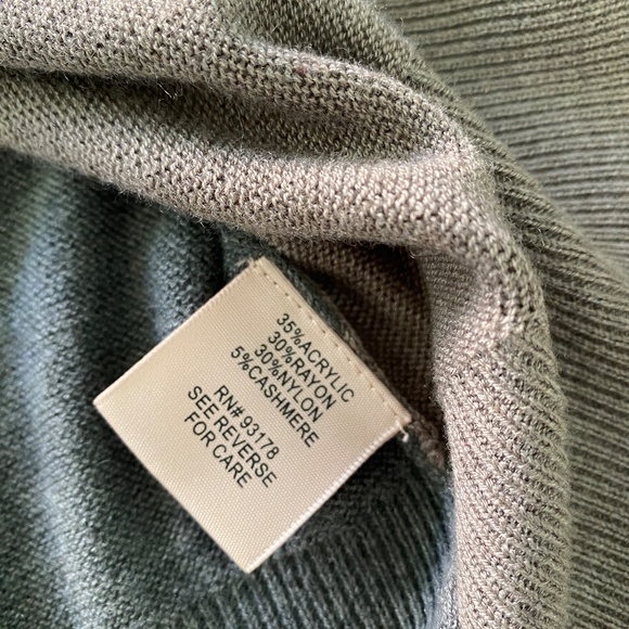 Philosophy Cashmere Blend Sweater Dress Gray Black Size Small - Picture 6 of 6